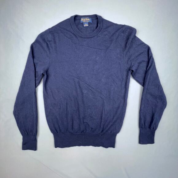 Brooks Brothers Women’s S Navy Saxxon Wool Crewneck Sweater Pullover - Picture 1 of 5